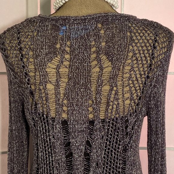 Simply Vera- Vera Wang Open Weave Sweater - Picture 5 of 7